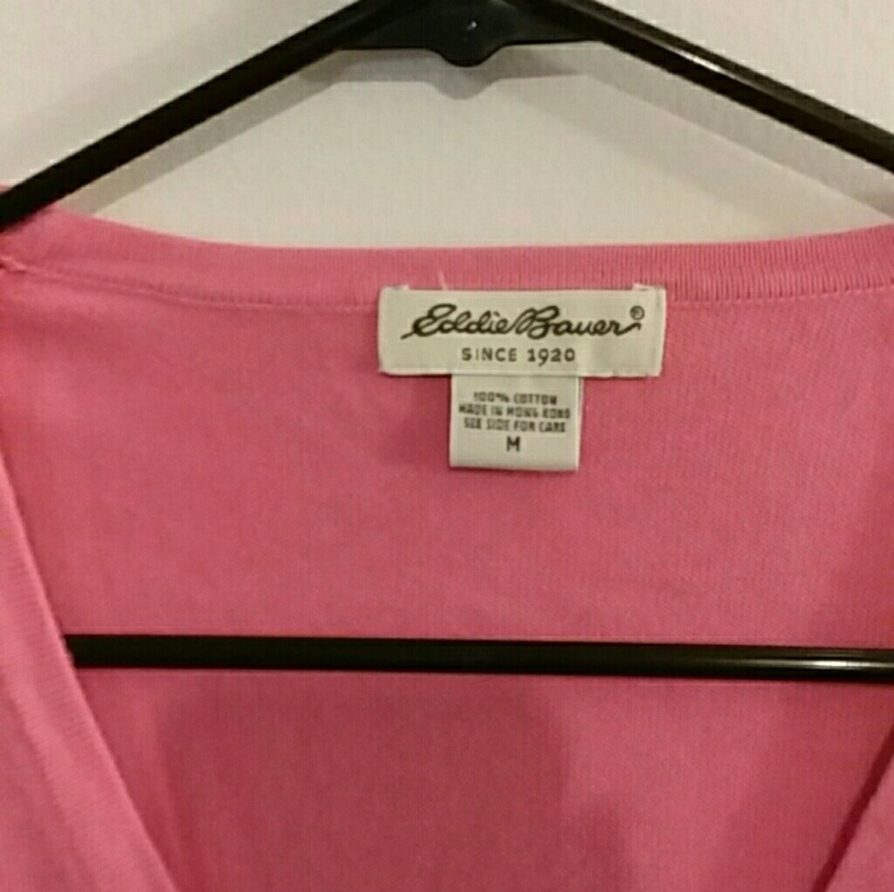 Pink button-up cardigans